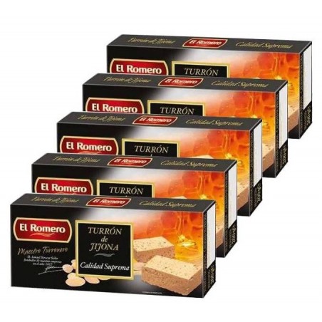 Turron de Jijona mou pack de 5 tablettes de 200 gr