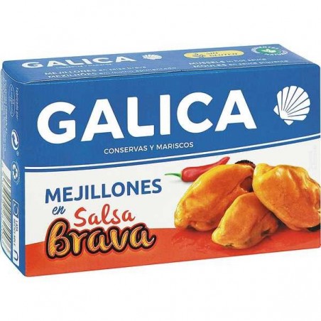 Muscheln in Brava-Sauce