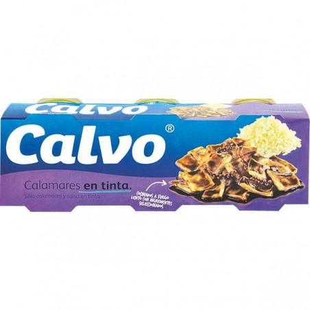 Calamares cocinado en su tinta
